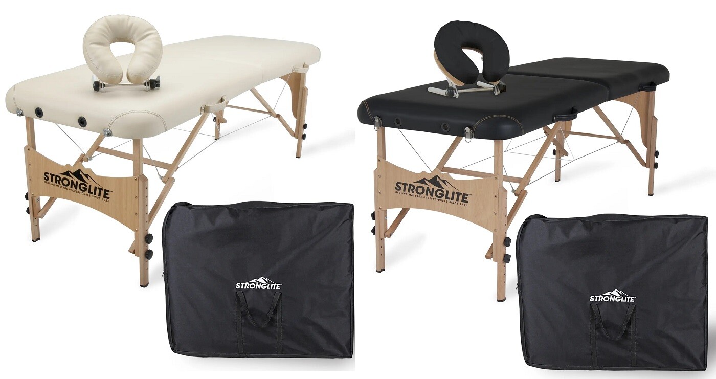 Stronglite Shasta Portable Massage Table Package with Headrest & Carry Case NEW