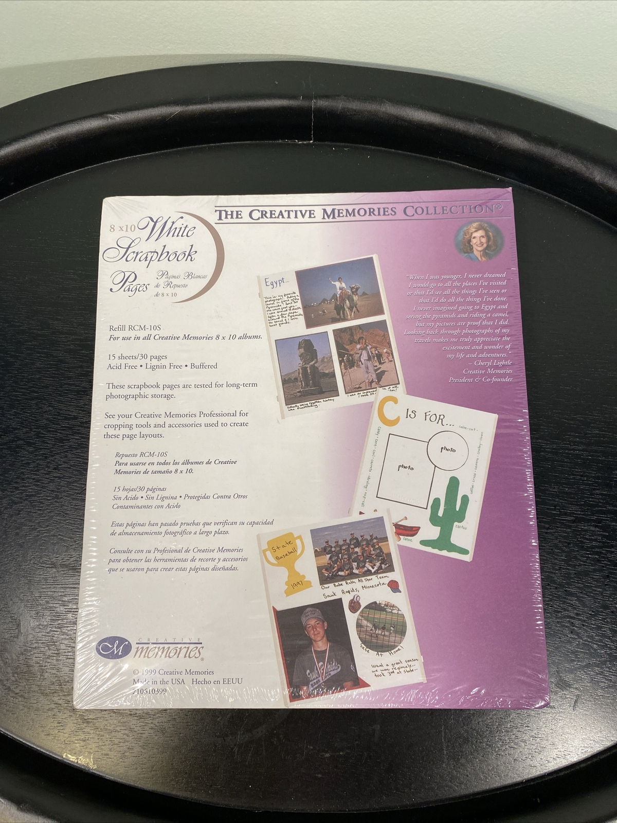 Creative Memories White Pages 8x10 New Pack 15 Sheet 30 Pages 1999 NEW