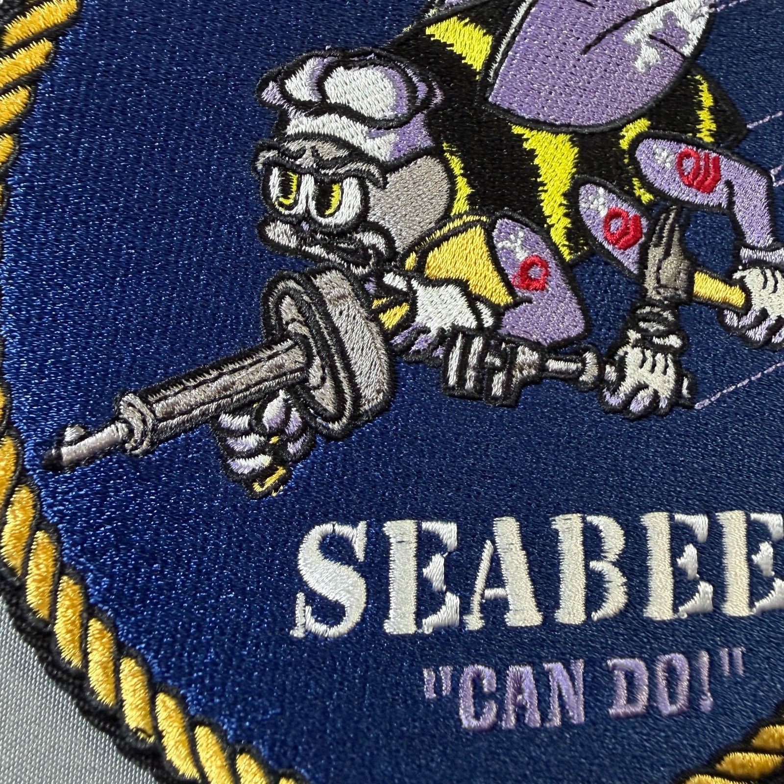 Seabees US Navy Embroidered Military Morale Patch
