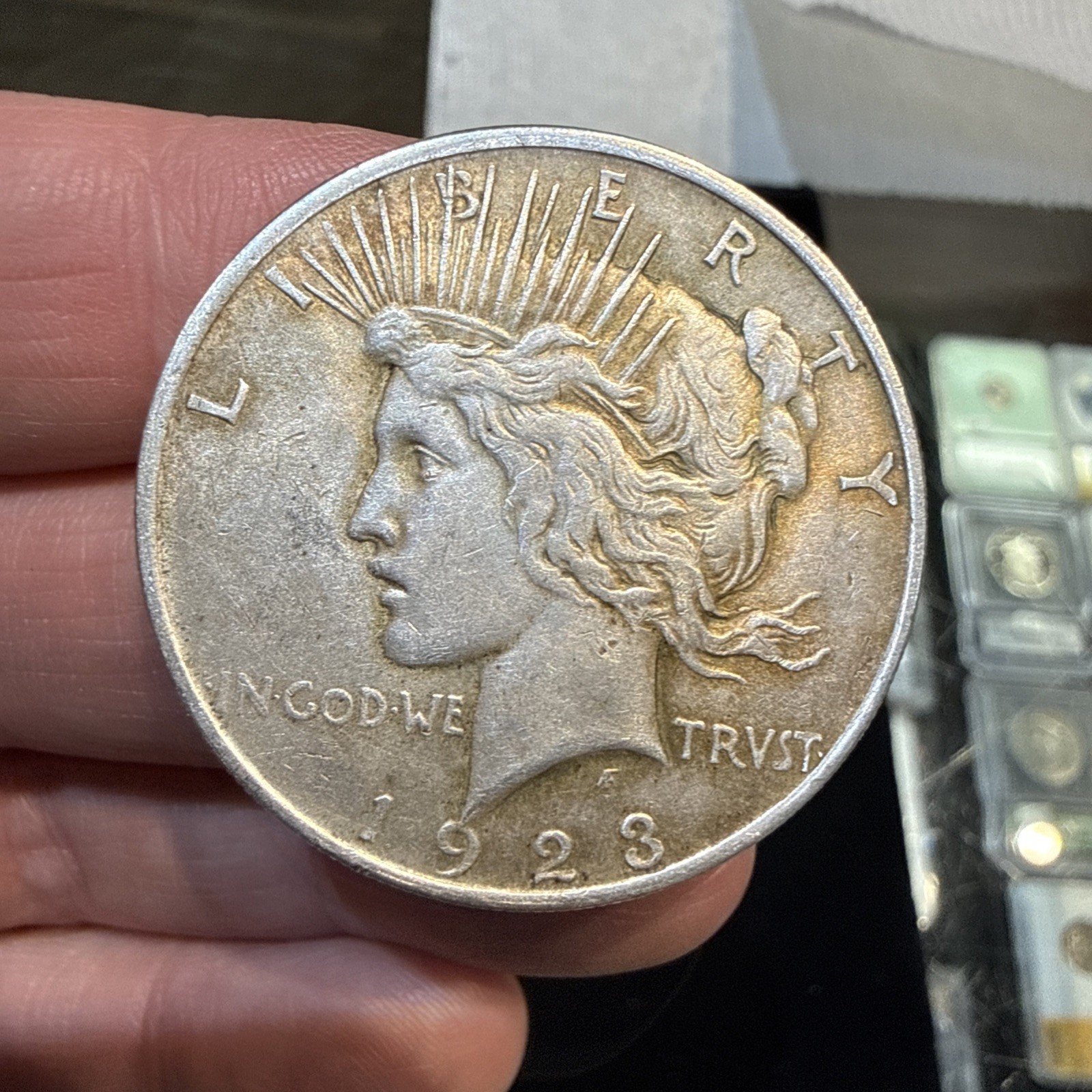 Lot Of 5 Peace Dollars