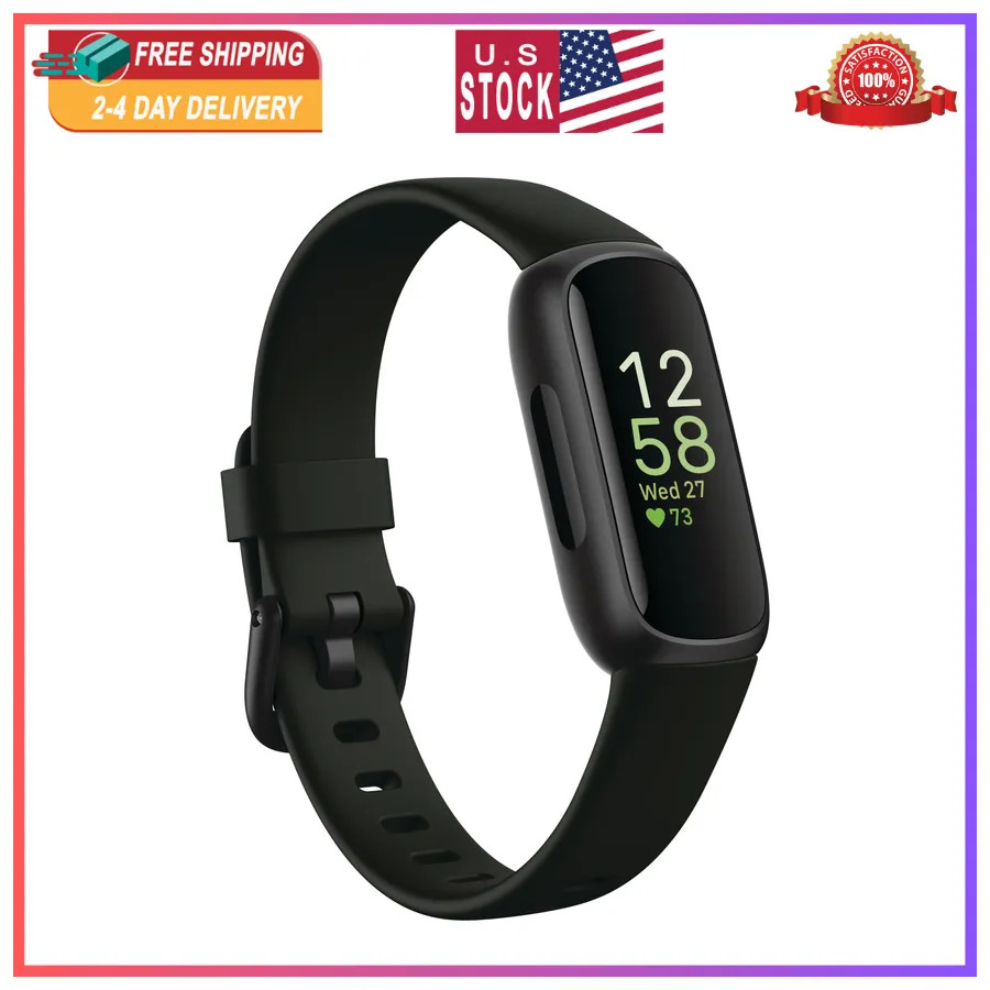 Fitbit Inspire 3 Health and Fitness Tracker Midnight Zen