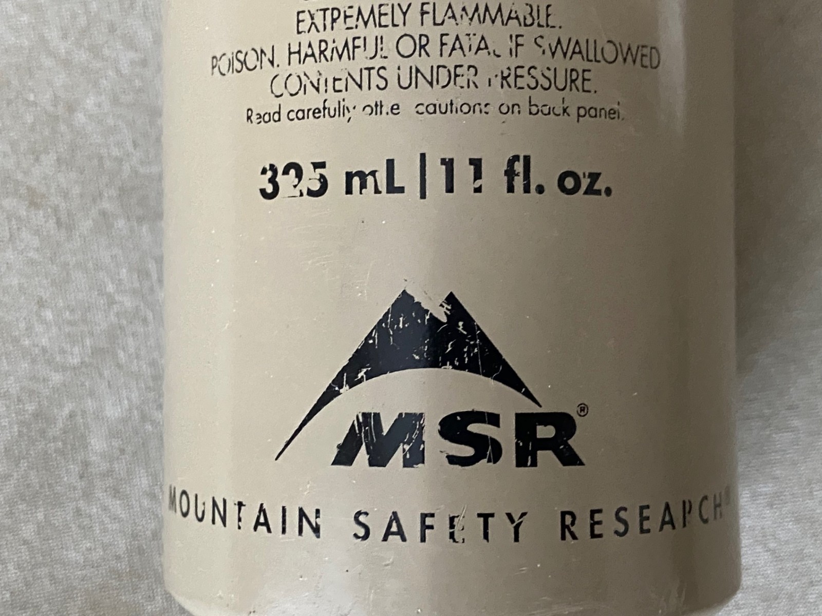 MSR Fuel Bottle 11 oz Military Tan US SOCOM Navy SEAL NSW