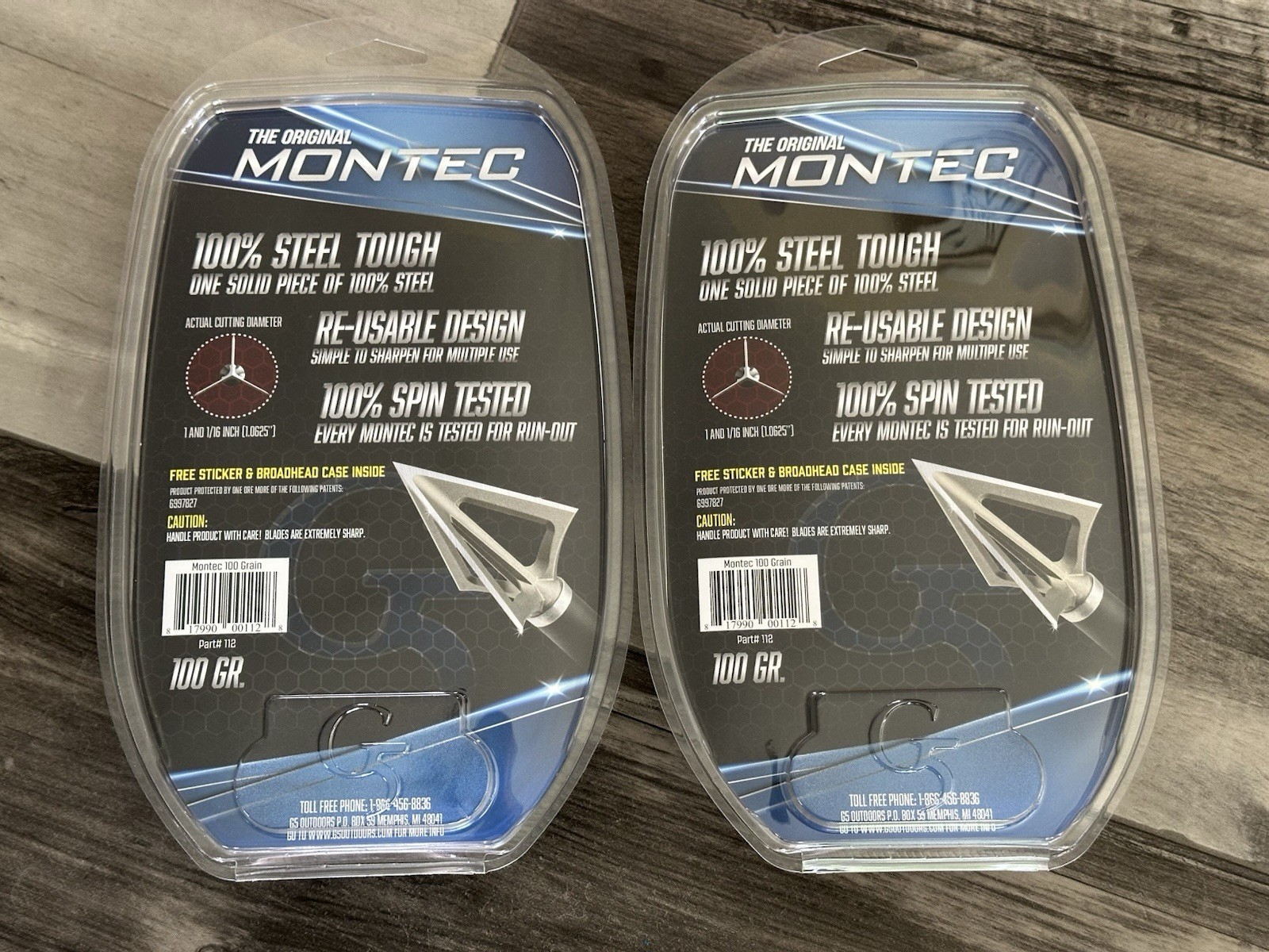 G5 Montec 100gr Broadheads (2 pack Bundle)