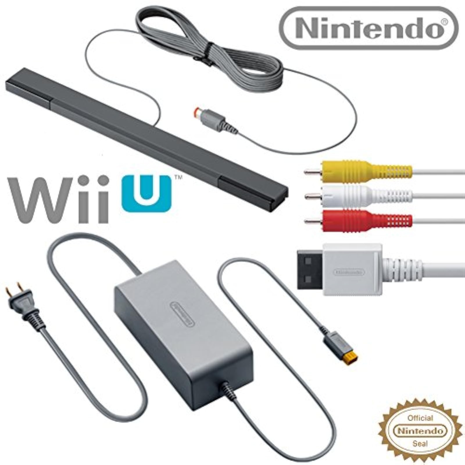 Accessory Kit AC Adapter WUP-002 AV Cable RVL-009 And Sensor Bar RVL-014 OEM 6Z