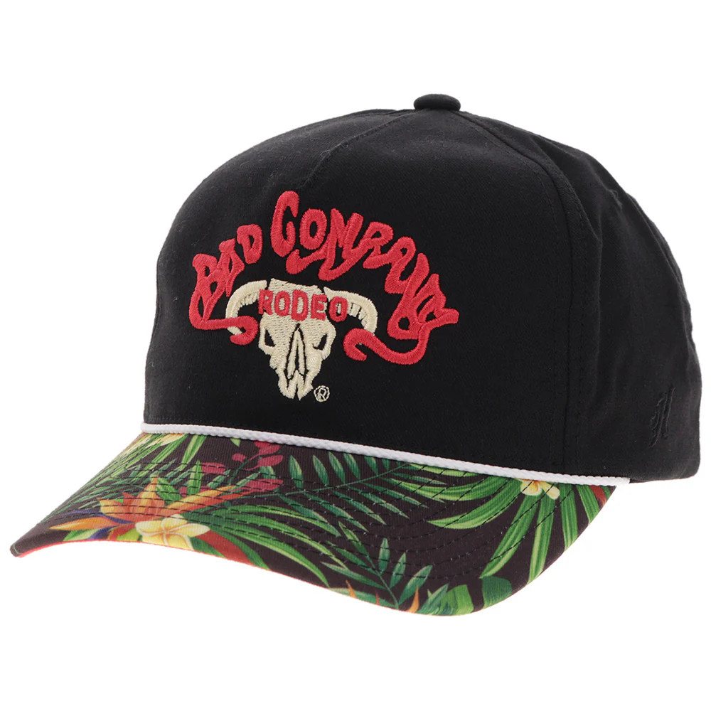 Hooey Bad Company Black Floral - Hats Cap - Bc003T-Bkfl