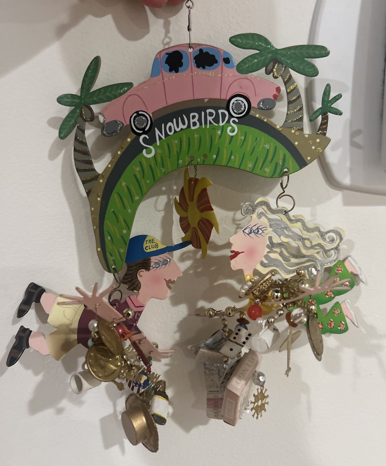 Karen Rossi Snowbirds Flying South for The Winter Fanciful Flight Metal Mobile