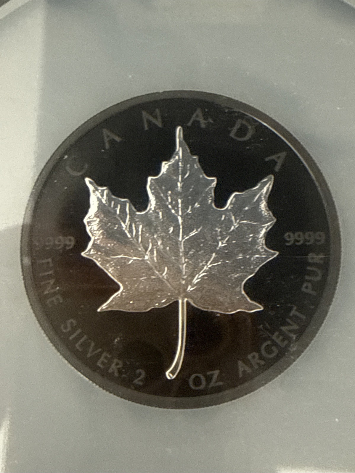 2019 Canada $10 Silver Maple Leaf Rhodium Plated PF70