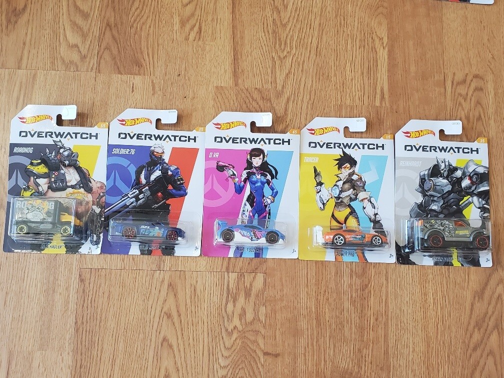 Hot Wheels Overwatch 5-Pack Assorted Toy Car Set Blizzard SDCC 2020 Exclusive