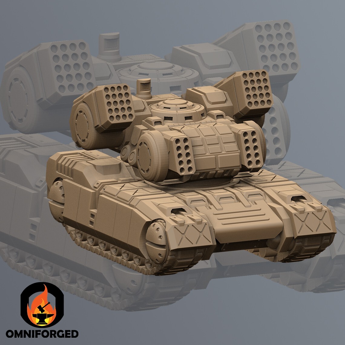 Ontosko Tank Mini Mech MWO Armor Miniature Compatible with Battletech