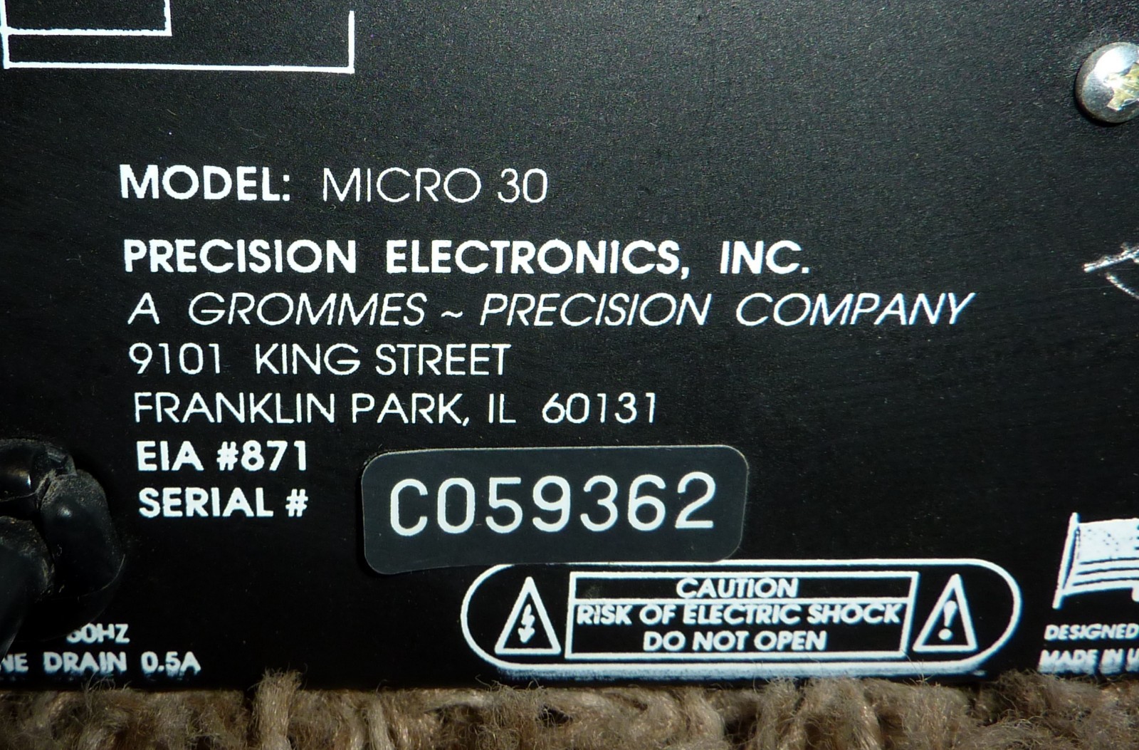 Precision Electronics Micro 30 3-Channel Mixer Amplifier Very Good Condition