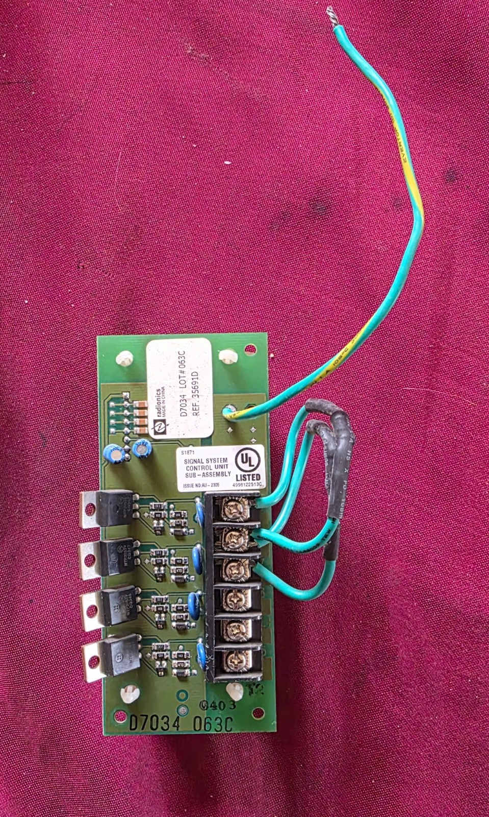 Radionics D7034 4-point Zone Expander (for D7024 Board)