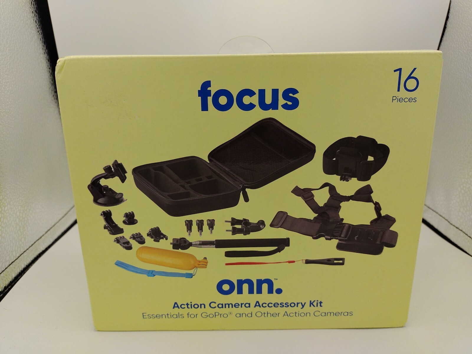 Focus Onn. Action Camera Accessory Kit- Essentials for GoPro® and Other Cameras