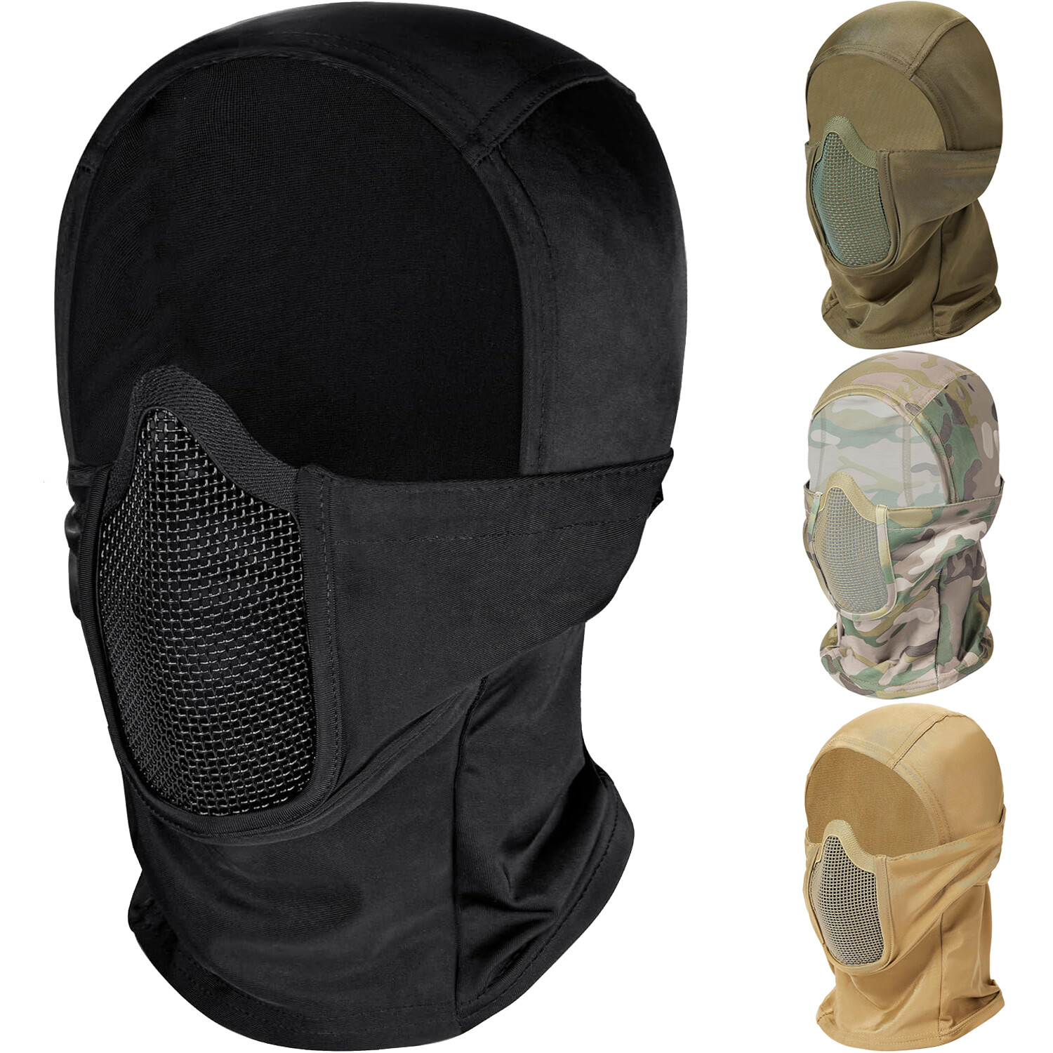 Balaclava Mesh Mask with Full Face 800FPS Inpact Protection Tactical Ninja Mask