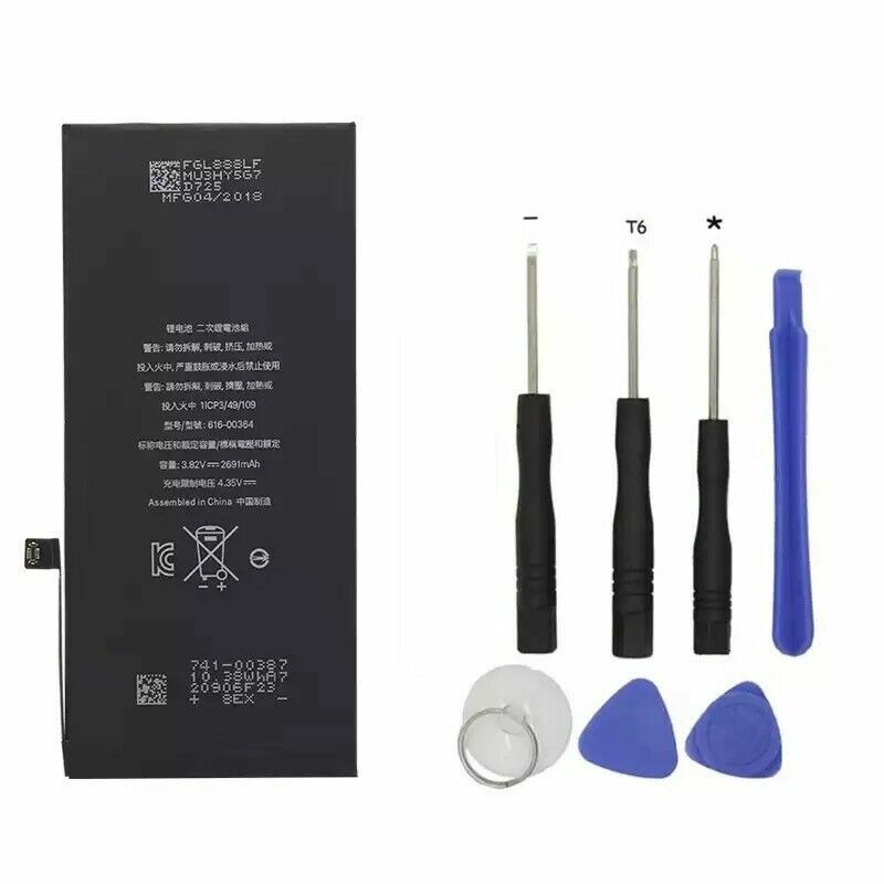 New Replacement Battery For Apple iPhone 8 Plus 2691mAh Internal Li-ion Tools