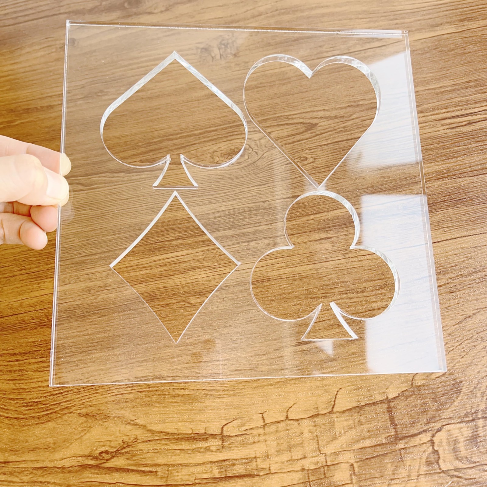 Card Suits Router Jig, Woodworking & Craft Router Inlay - Template