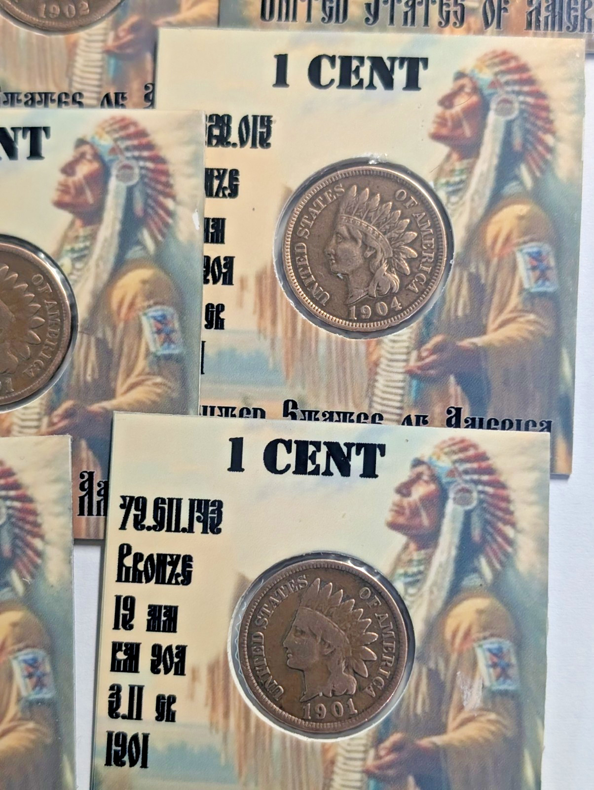 1880 - 1907   1 cent Indian Head Penny - 1 ( One ) coin