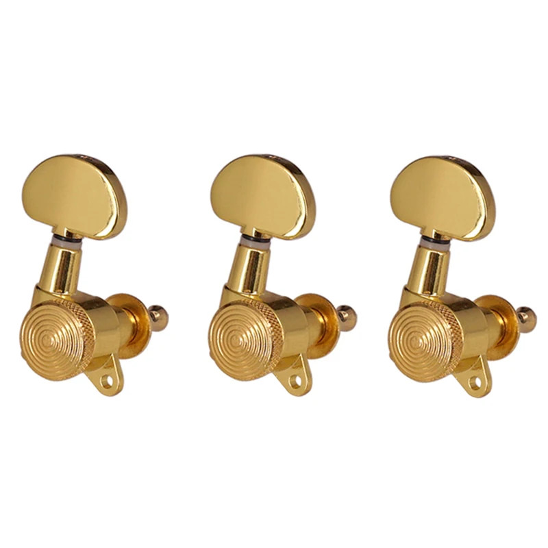 3R3L Inline Guitar String Tuning Peg Key Locking Tuner with Key Machine Heads US