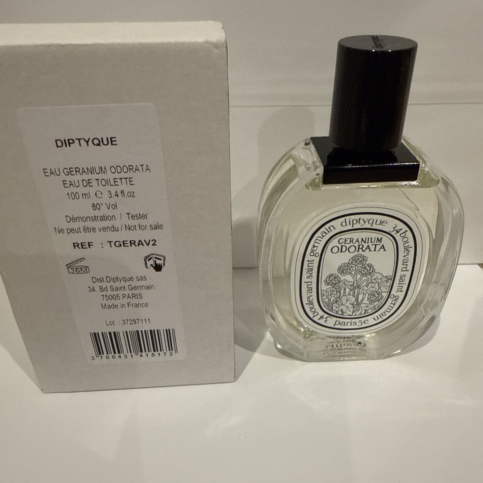 DIPTYQUE GERANIUM ODORATA Eau de Toilette 100ml / 3.4 oz – NIB Opened only