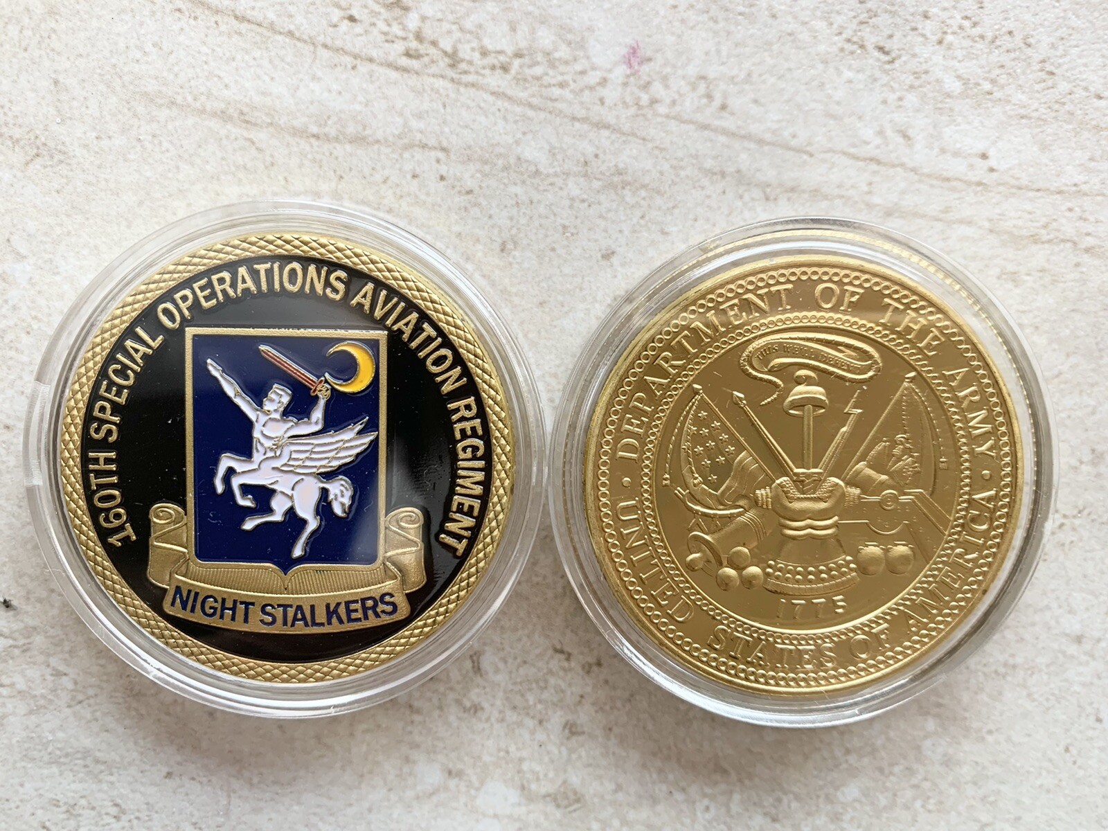US ARMY 160th SPECIAL OPS AVIATION REGIMENT "NIGHT STALKERS" Challenge Coin SF