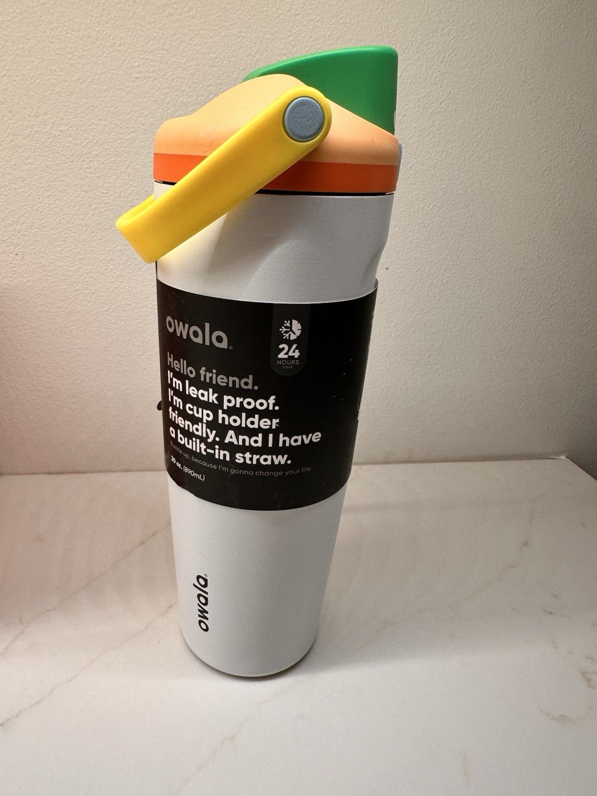 Owala 30oz FreeSip Tumbler In Color “Sleek”. Cap Locking Feature. NWT