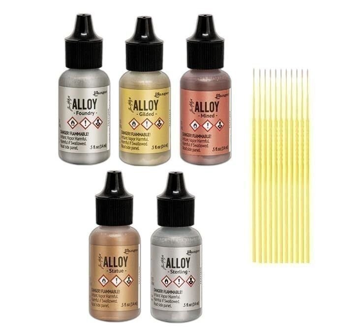 Ranger Holtz Alloy Bundle - 5 Metallic Alloy Set with Trebbies Detail Sticks