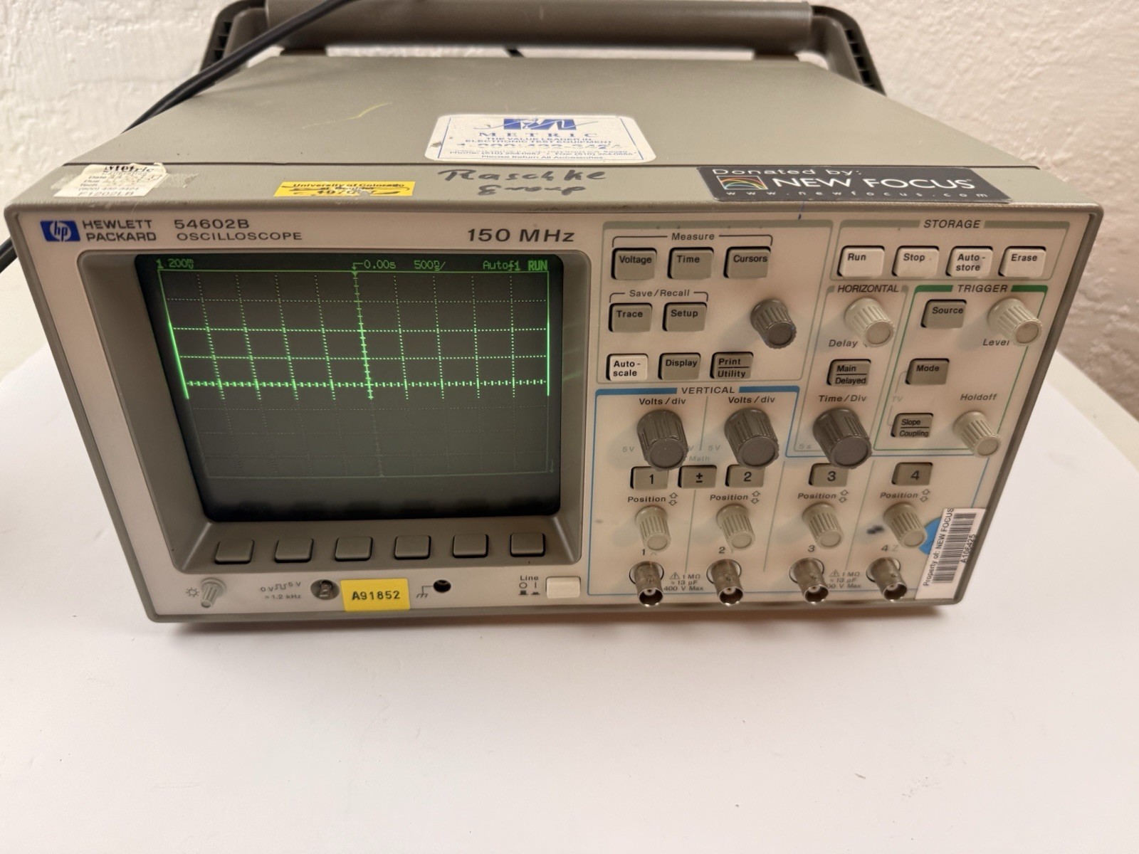 HP Hewlett Packard 54602B Oscilloscope 150MHZ