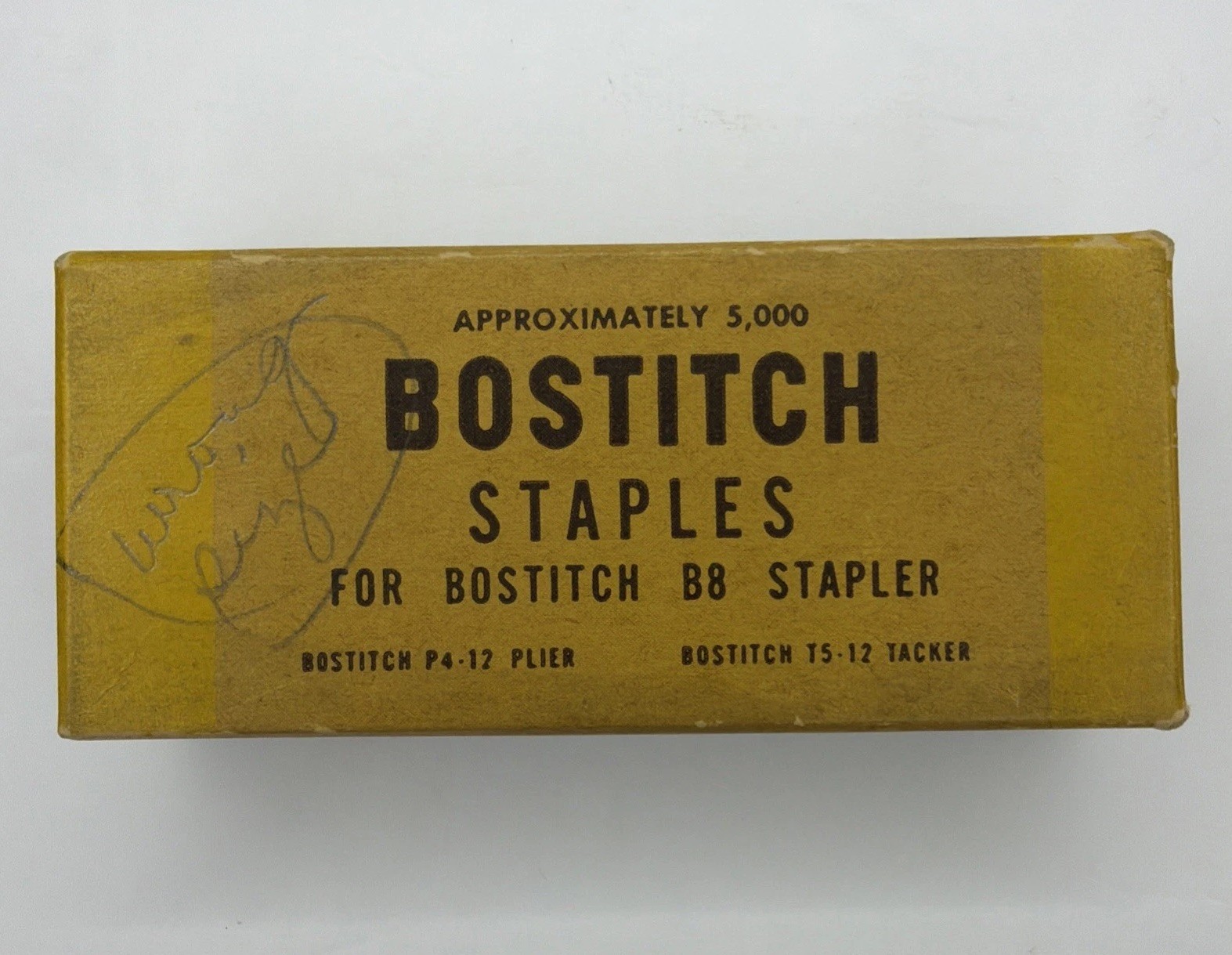 Bostitch Staples B8 Opened Vintage Box Approx 4500 Display Prop Decoration Gift