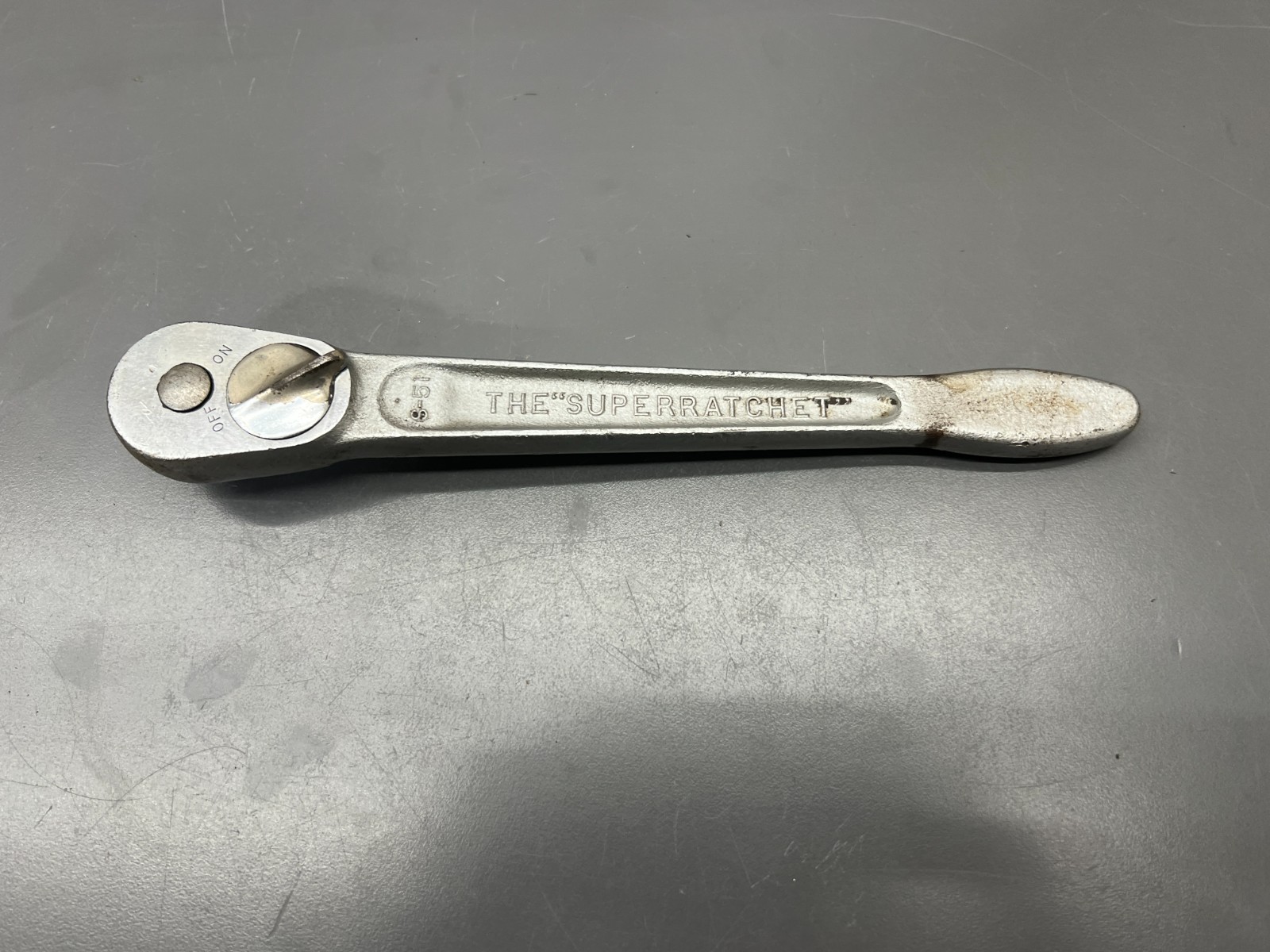 (d) VINTAGE J. H. WILLIAMS S-51 1/2" DRIVE RATCHET SUPERRATCHET - VGC - USA