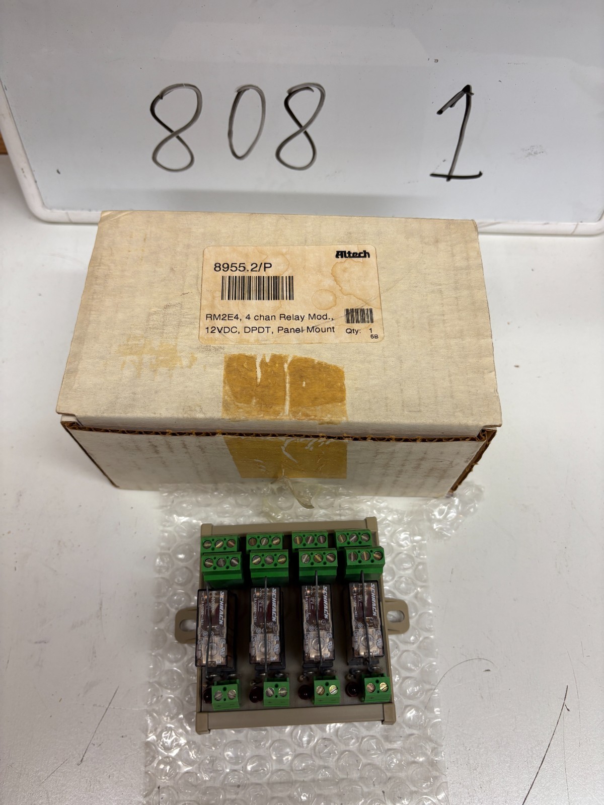 Altech Corp 8955.2 RM2E4 DPDT 4-Channel Module with 12VDC Relays