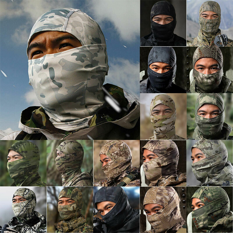 Tactical Balaclava Military Camouflage Face Mask Hunting Neck Tube Hood Headwear