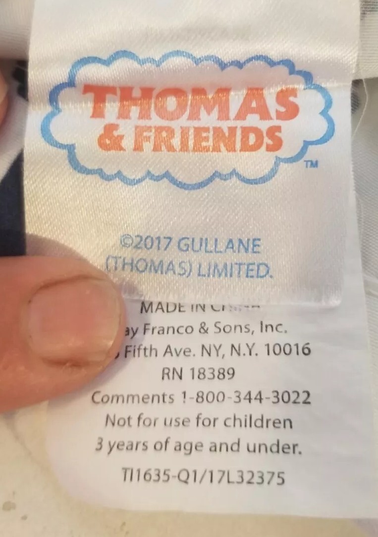 Thomas & Friends Standard Pillow Case White Blue Trains No. 1