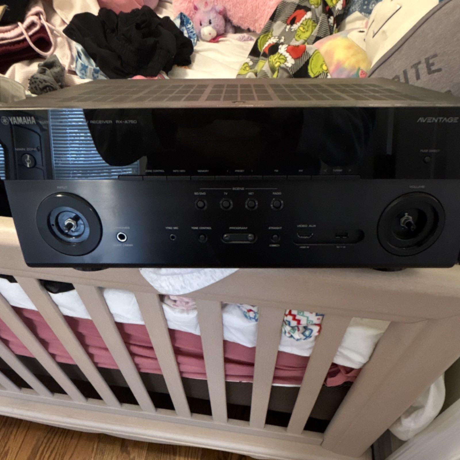Yamaha RX-A750 7.2 A/V Receiver Dolby DTS HDMI AM/FM Radio Tuner Black