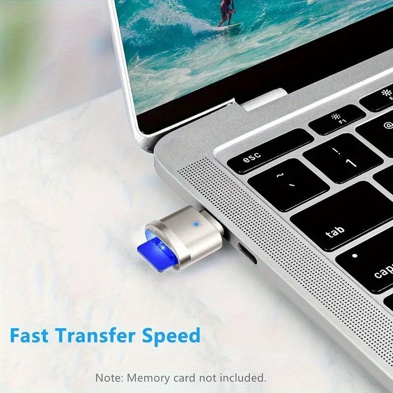 2 Pack Type C SD TF Card Reader Memory Card Adapter USB C to USB