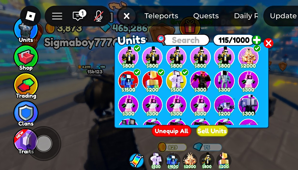 Roblox In-Game Item/Asset Units Inventory Season Pass Gen 31 ID 115/1000 Og Unit