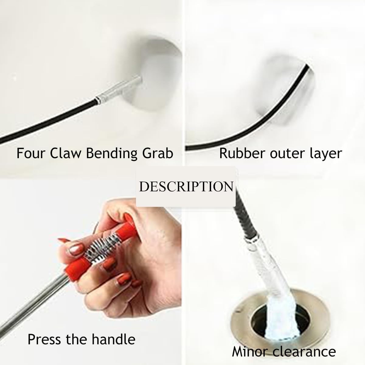Multi-Size Grabber Claw Tool - 24 to 63 Inch Flexible for Every Need