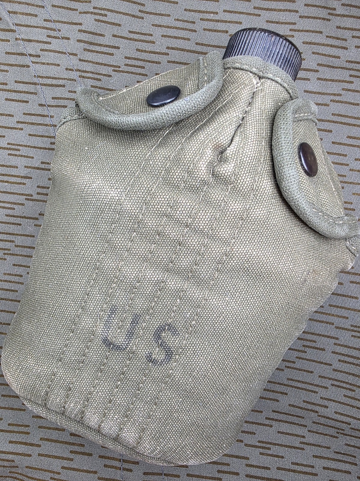 Vietnam War US Army M56 1961 Dated Canteen Cover Pouch & Japan Canteen Early War