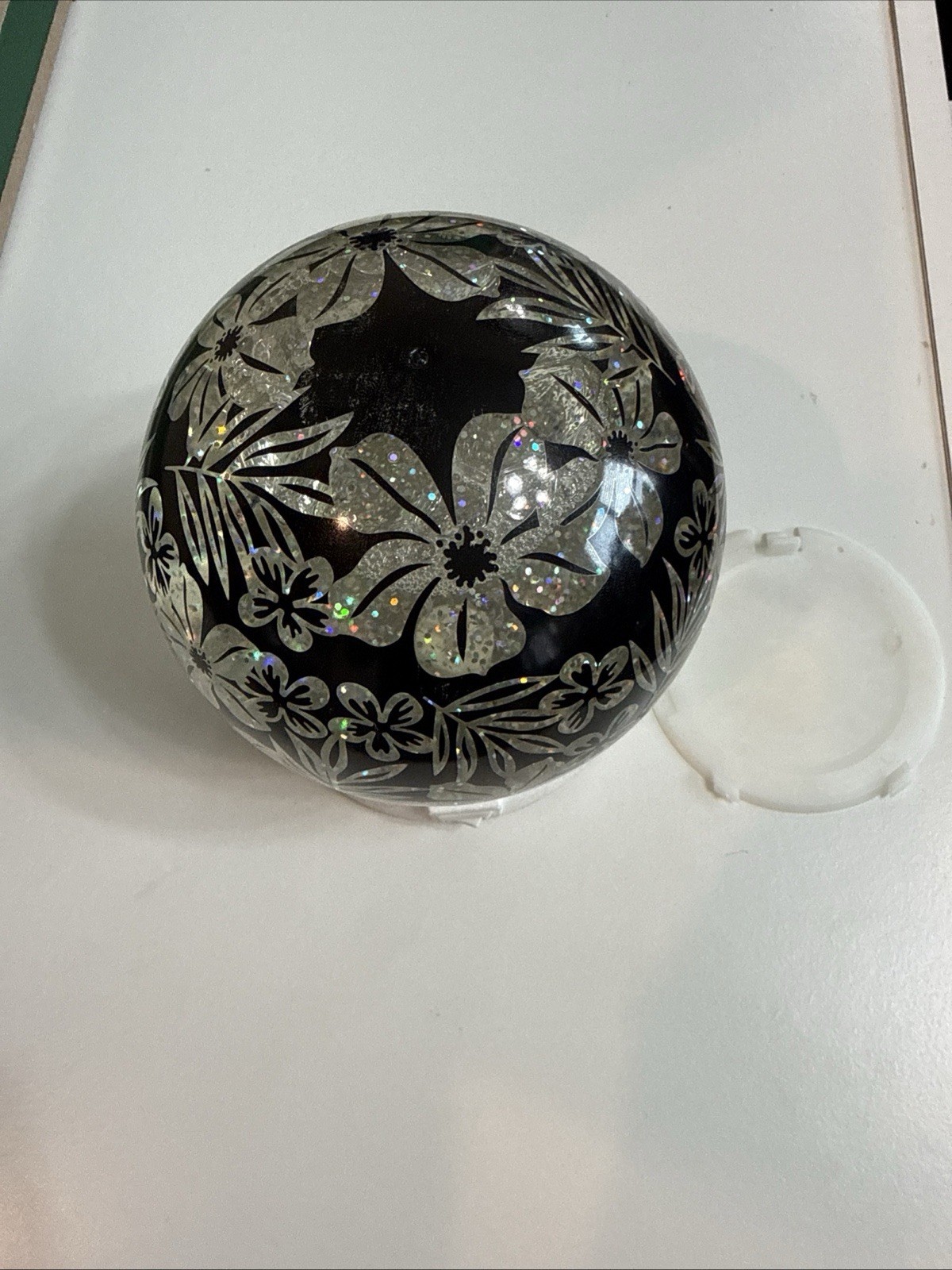Light Up Flower Glitter Globe- NEW