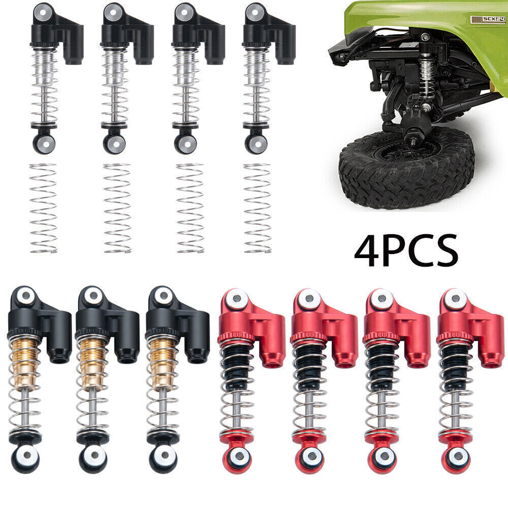 4PCS Metal 31mm Shock Absorbers For 1/24 RC Crawler Axial SCX24 Upgrade Parts