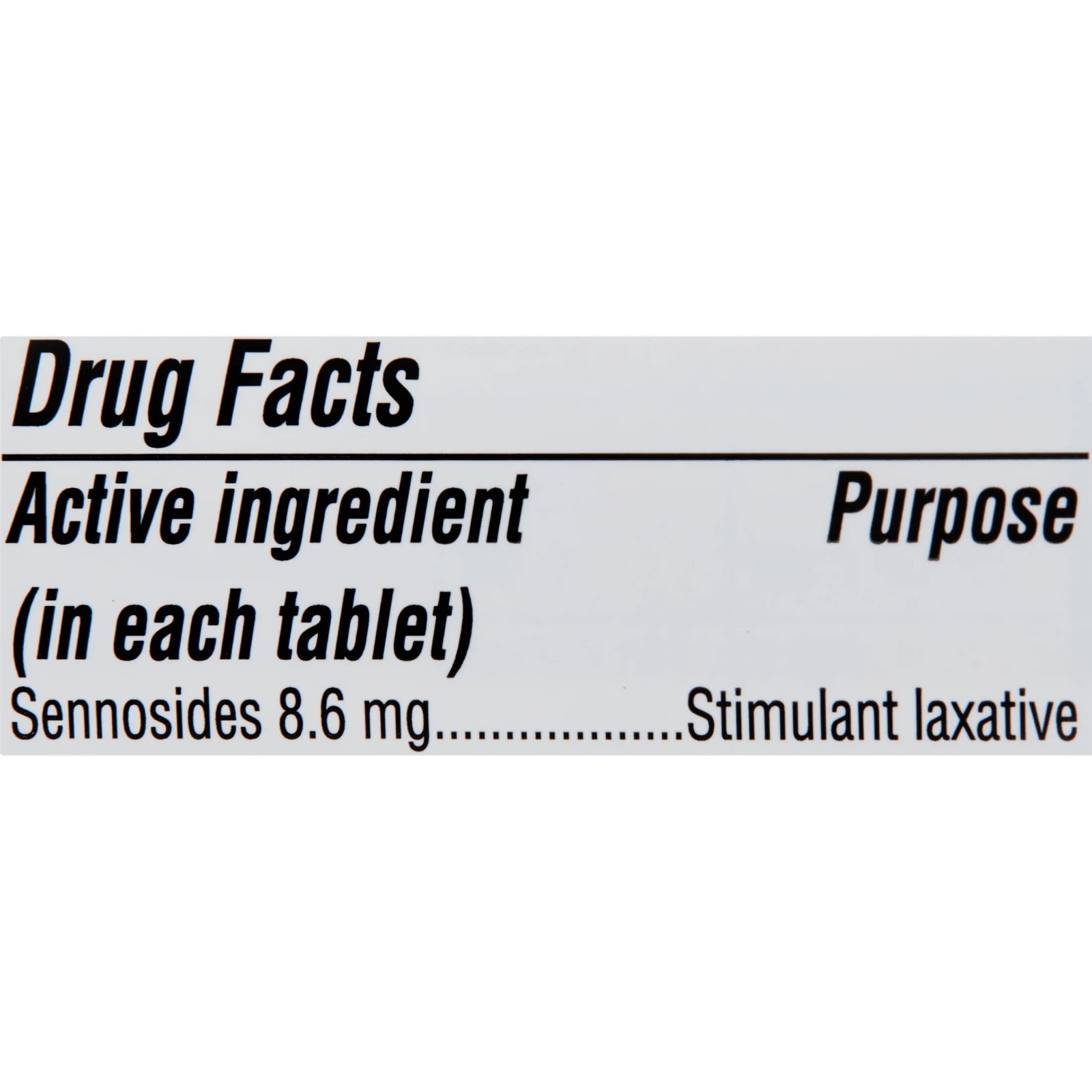 Equate Natural Vegetable Laxative Sennosides Tablets - 100 Count