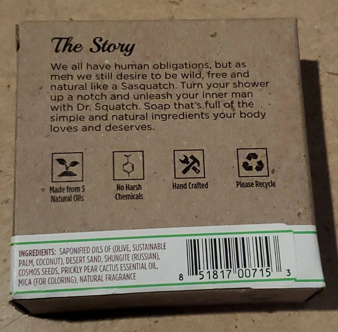 Dr. Squatch Area 51 Bricc Soap Bars 2 Pack Limited Edition Natural Men’s Soap