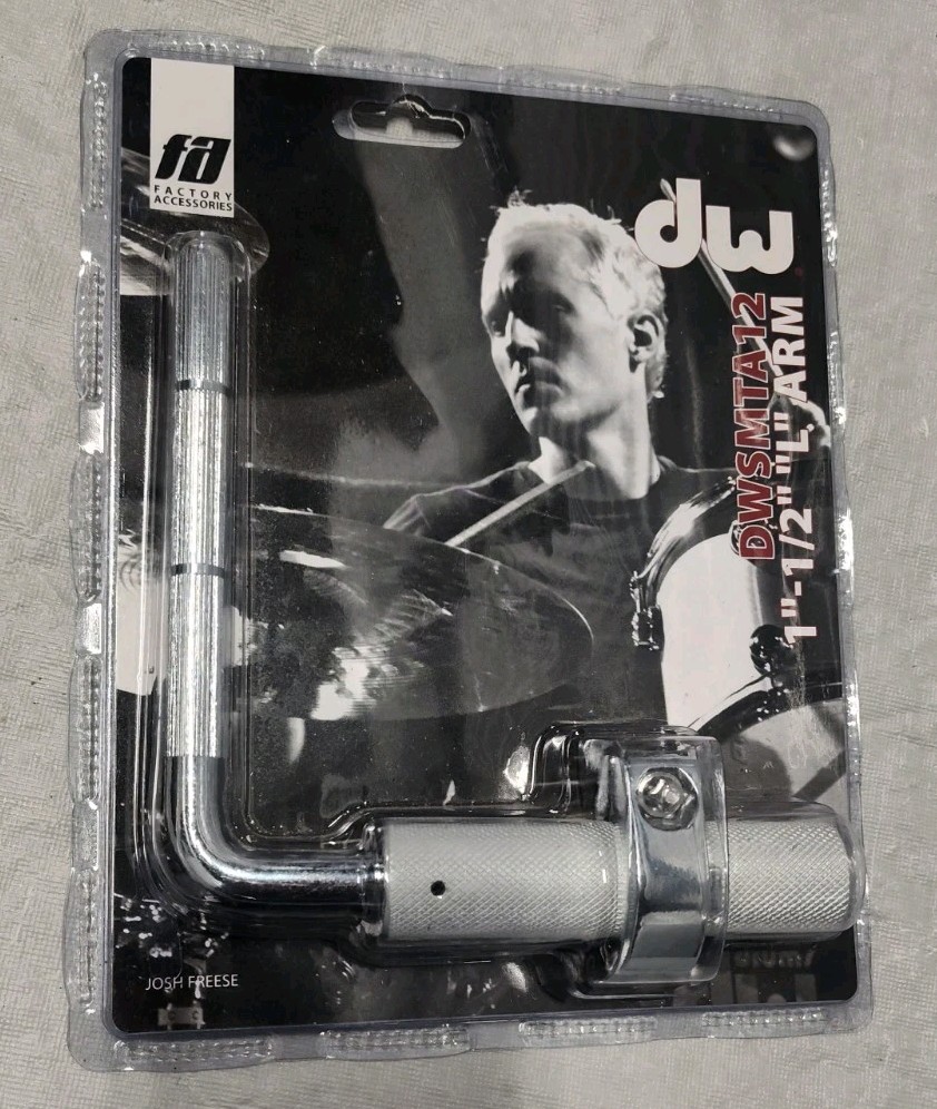 Dw Drum DWSMTA12 1"- 1/2" Inch L Arm Tom Mounting Bracket New Sealed Memory Lock