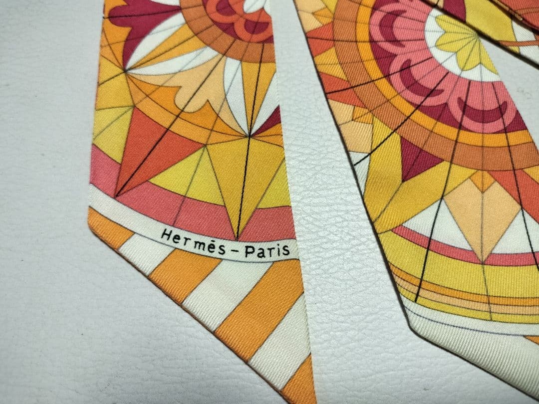 Hermes Twilly Scarf Orange