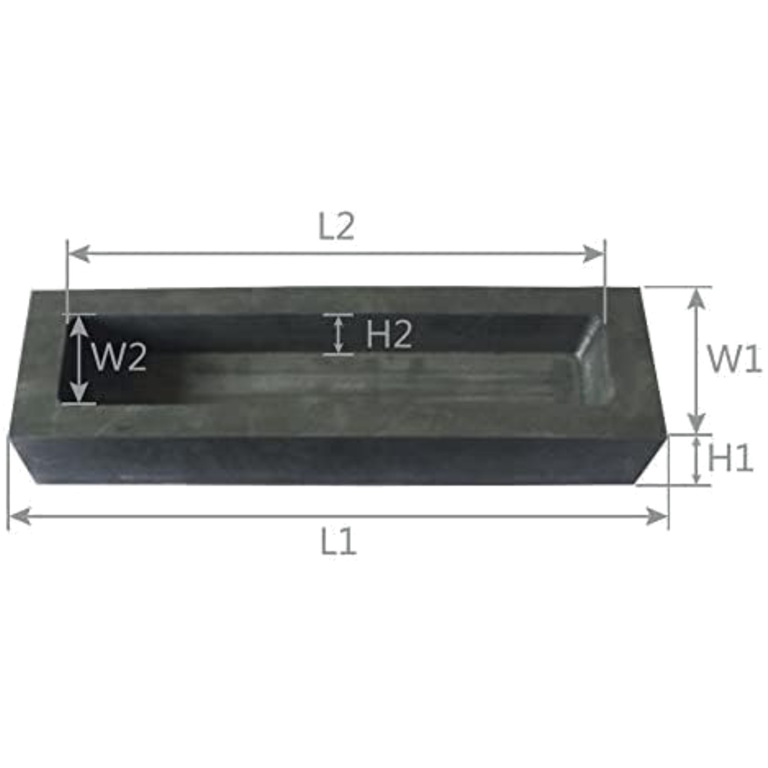 High-Quality Graphite Ingot Mold 1kg x 2 for Melting
