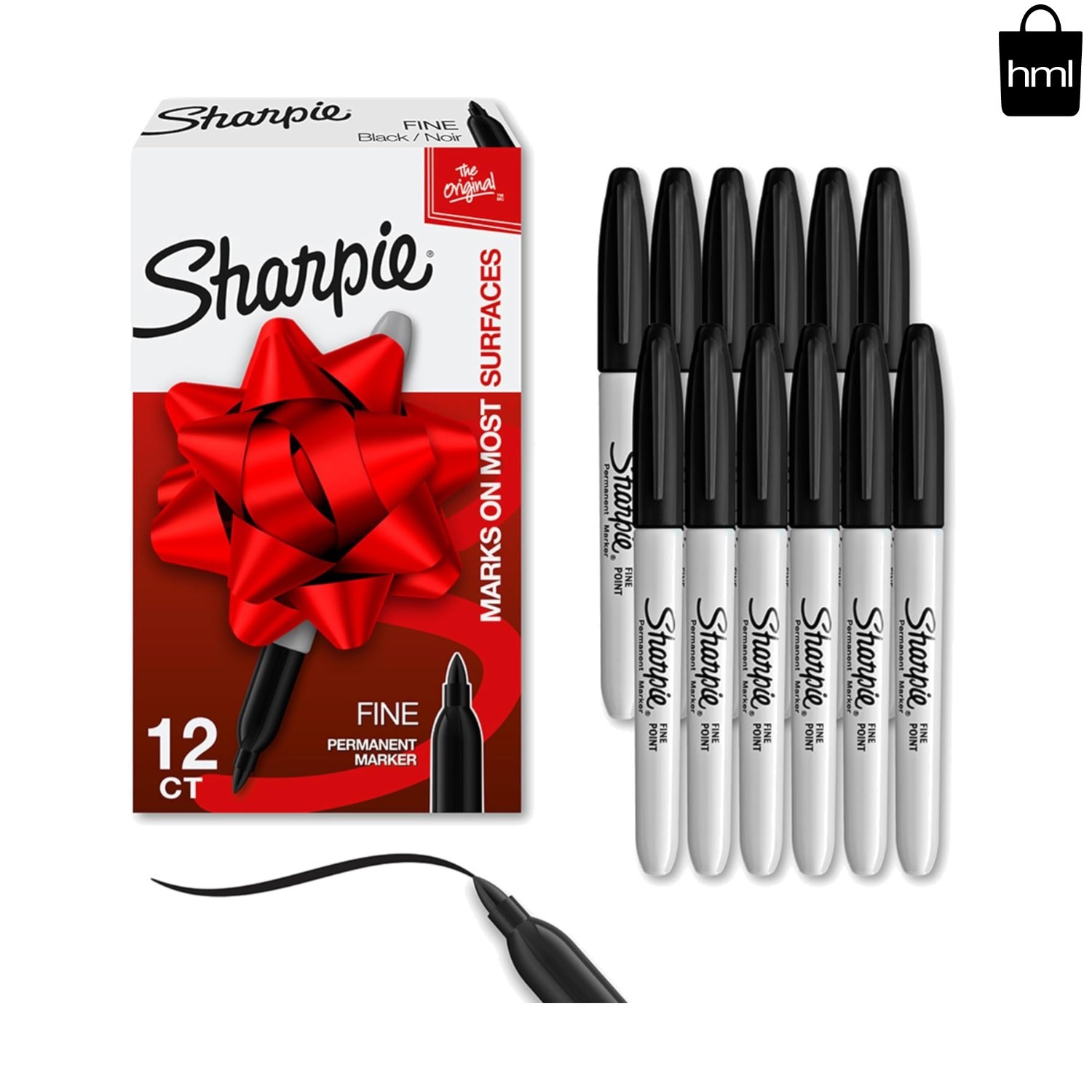 Sharpie Permanent Markers Set Quick Drying and Fade Resistant Fine Point Marker