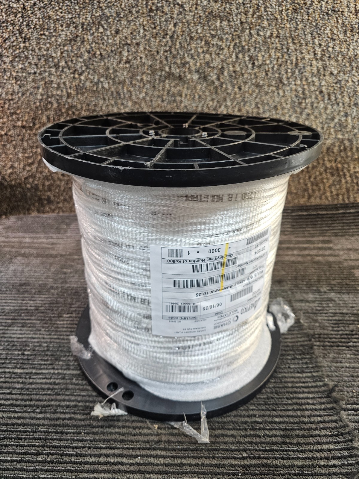 NEPTCO 10722 MULETAPE Pulling Tape, 1/2in W x 3000ft L, Polyester, 1250 lb Rated