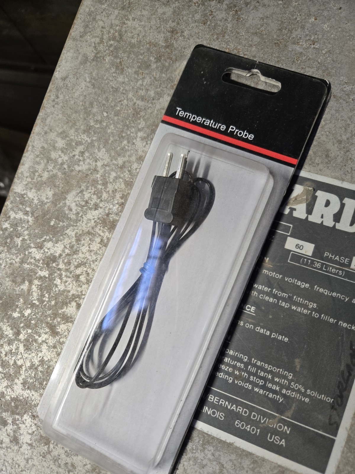 NEW Bead Temperature Probe Type J, -40 to 500F (5RMF2)