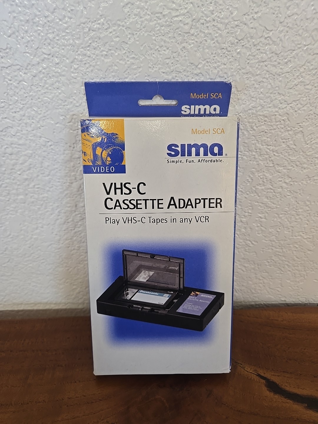 Genuine SIMA VHS-C Cassette Tape Adapter Model SCA NEW