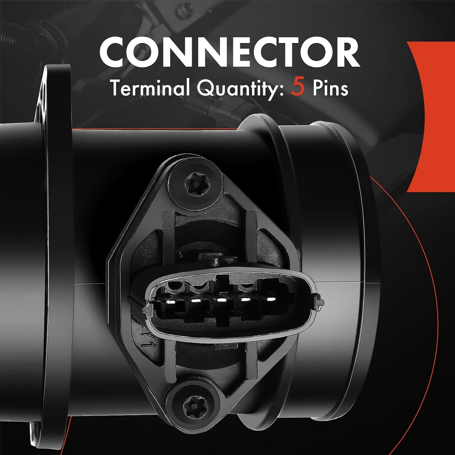 Mass Air Flow Sensor Assembly, 5-Pin Compatible with Volvo S60