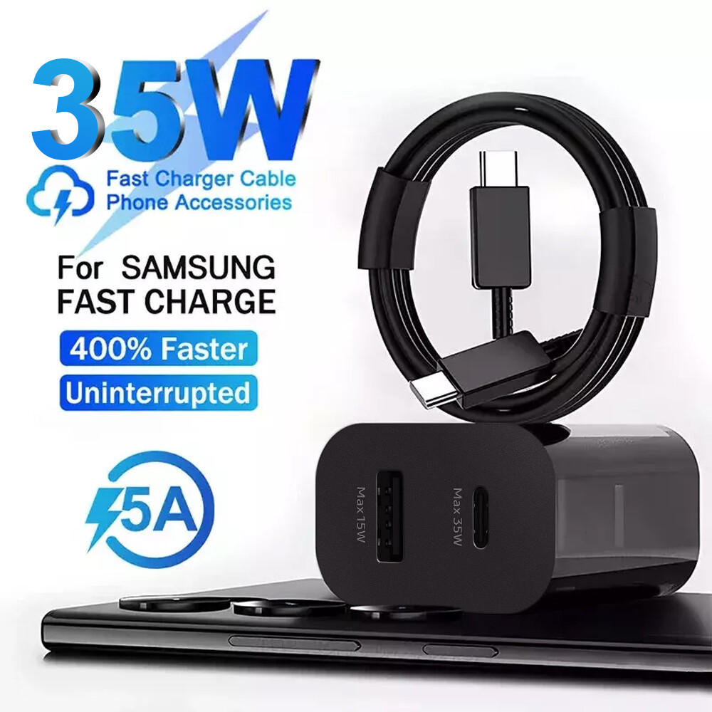 Super PD Power Adapter Duo Wall Charger+Cable For Samsung For Xiaomi Android