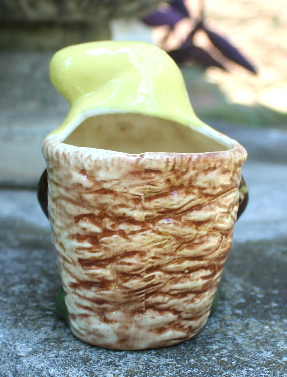 Vintage MCM S B M Calif Pottery Forest Gnome / Elf Planter